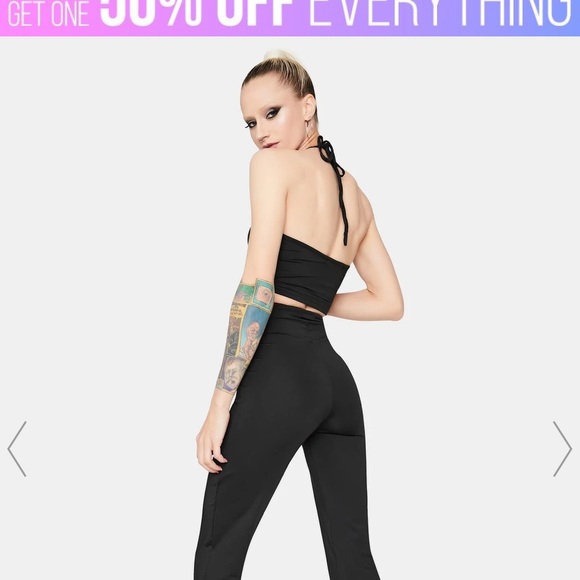 - BRAND NEW DollsKill Black Pant Set - Picture 2 of 4